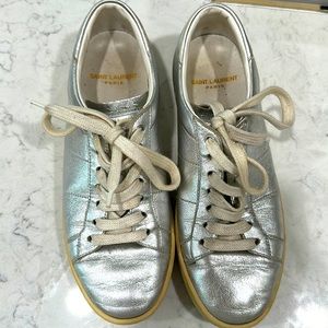Saint Laurent Size 36 Silver Sneakers